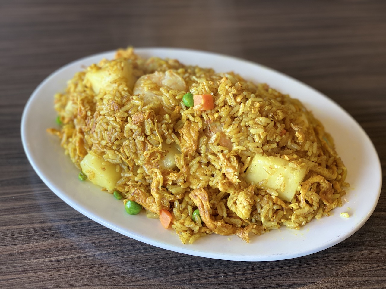 Shrimp Pineapple Curry Fried Rice 咖喱菠萝虾炒饭